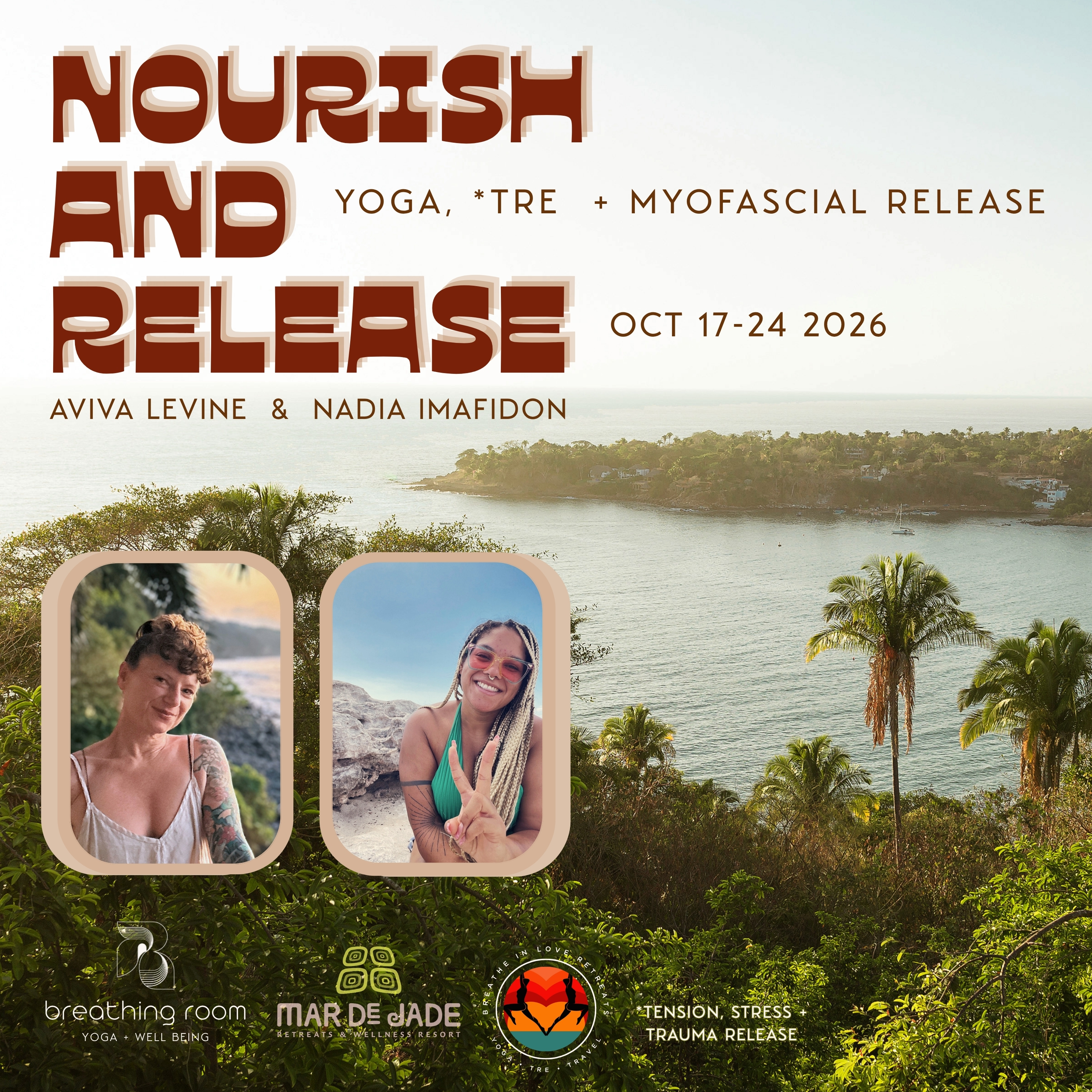 Retreat | Sea of Jade | Hatha Yoga, TRE® + Myofascial Release